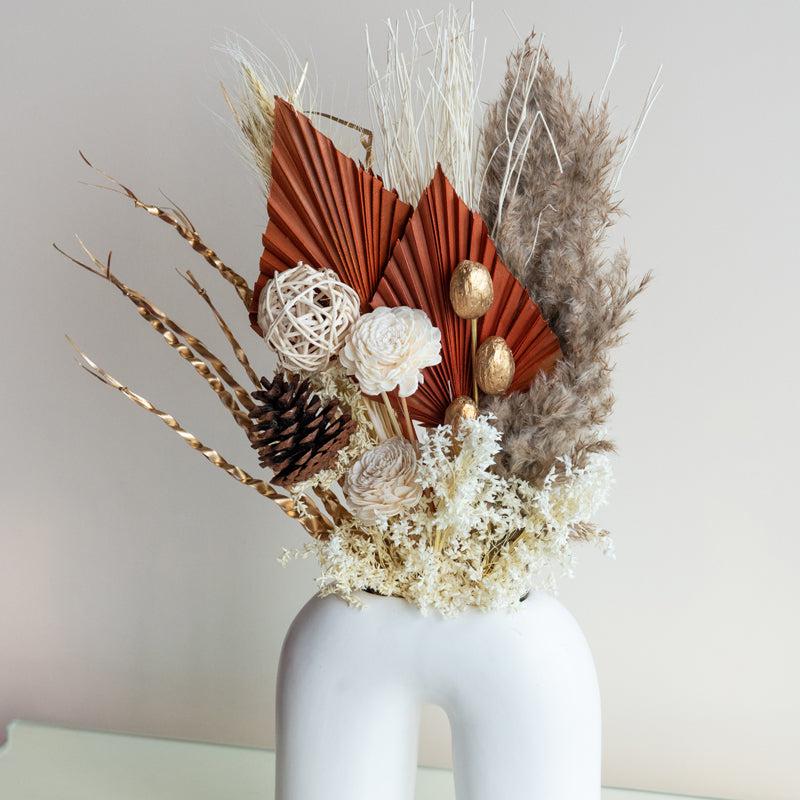 Buy Golden Suset Dried Flower Bunch Artificial Flowers from Vaaree