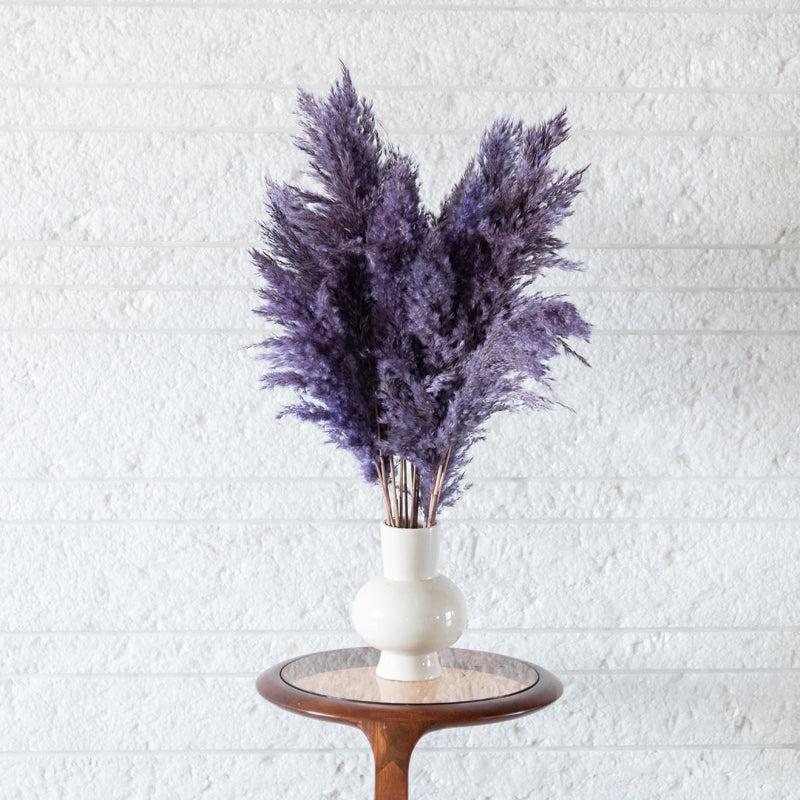 Buy Sitto Pampas Stick (Lavender) - Set Of Ten Artificial Flowers from Vaaree