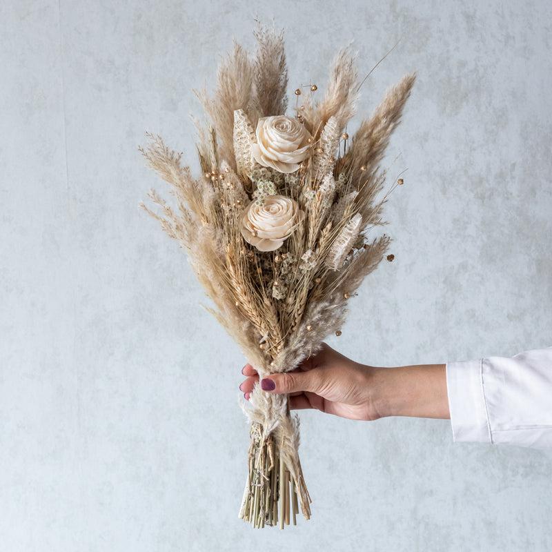 Buy Ivory Dream Dried Multi Flower Bunch Artificial Flowers from Vaaree