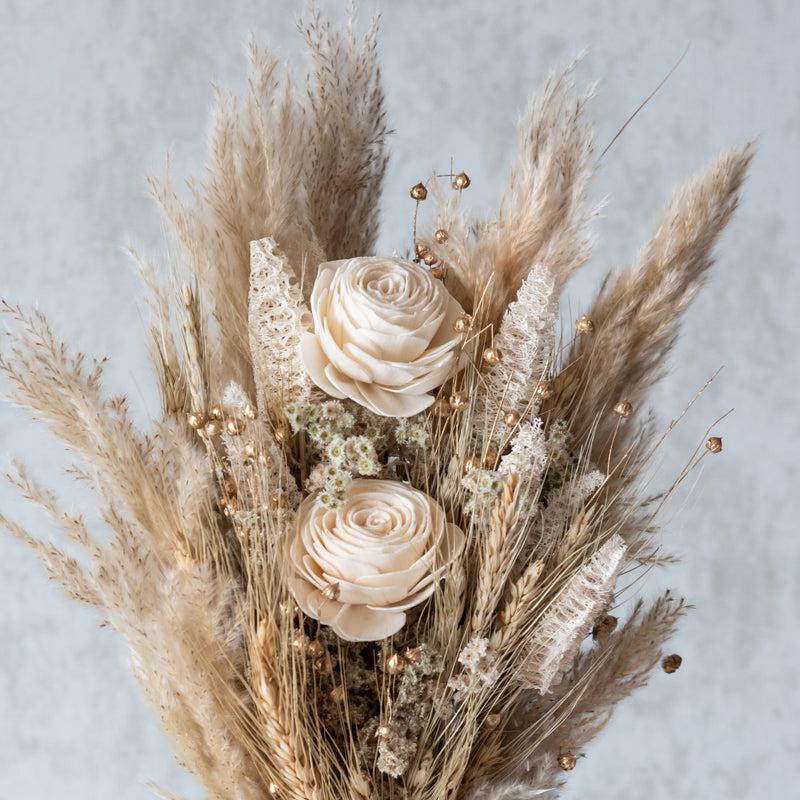 Buy Ivory Dream Dried Multi Flower Bunch Artificial Flowers from Vaaree