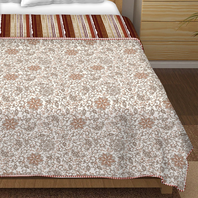 Buy Elam Floral Dohar - Brown Dohars from Vaaree