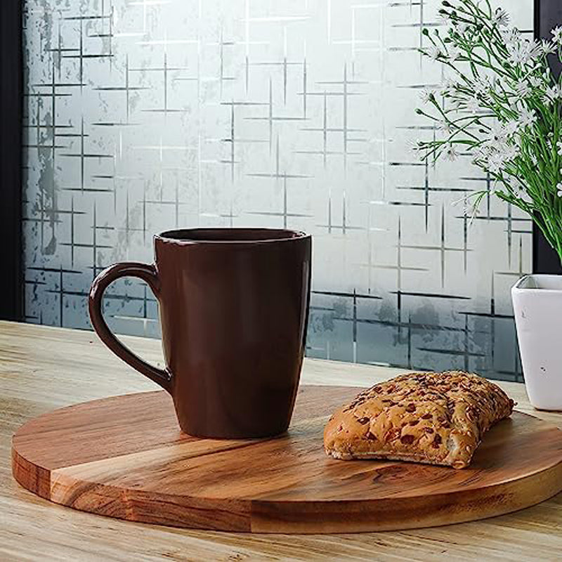 Mug & Tea Cup - Kasper Brown Ceramic Mug (360 ML) - Set Of Four