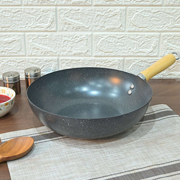 Buy Helaine Induction Safe Frying Pan - 3200 ML / 12 Inches Frying Pan from Vaaree