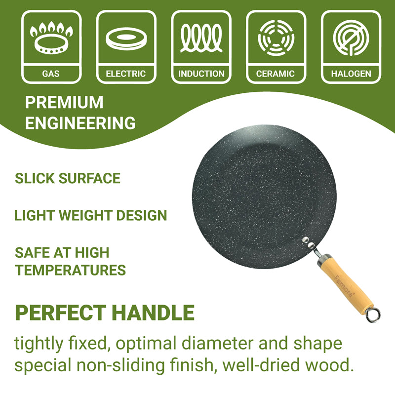 Roti Tawa - Helaine Non Stick Carbon Steel Tawa - 28 CM