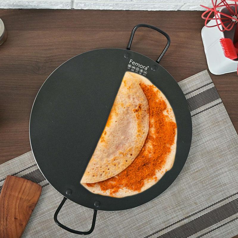 Dosa Tawa - Helaine Non Stick Aluminium Dosa Tawa With Handles - 30 CM