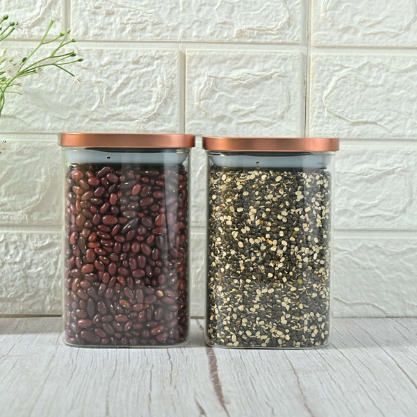 Container - Serena Airtight Storage Jar (1100 ML) - Set Of Two