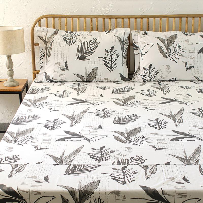 Buy Vanam Bedsheet - Grey Bedsheets from Vaaree