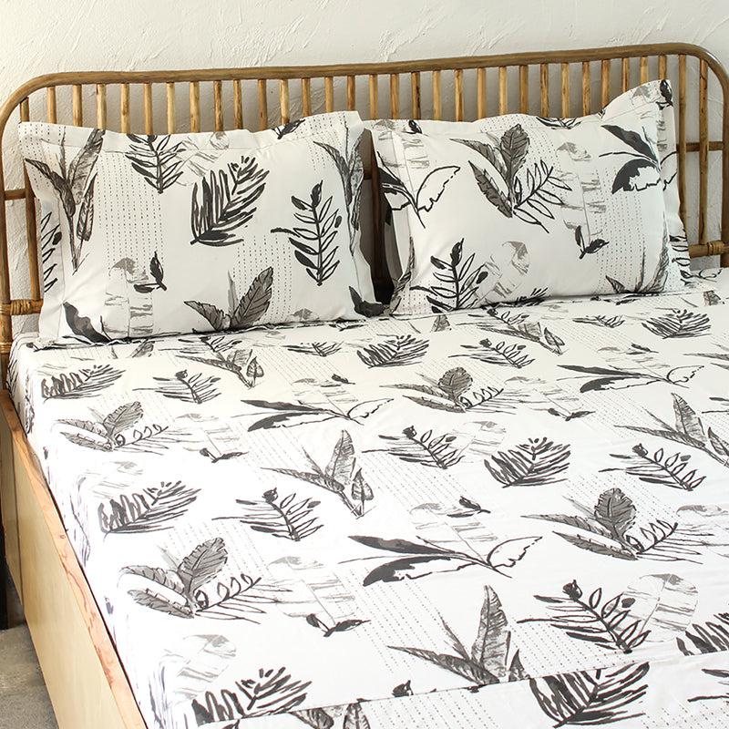 Buy Vanam Bedsheet - Grey Bedsheets from Vaaree