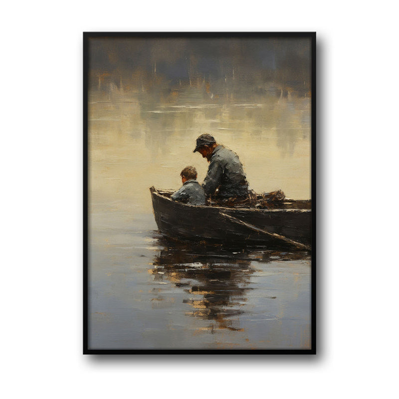 Wall Art & Paintings - Father & Son Wall Art - Black Frame