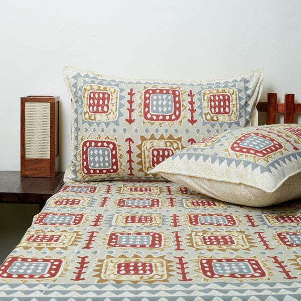 Buy Boxy Sanganeri Bedsheet - Red at Vaaree online | Beautiful Bedsheets to choose from