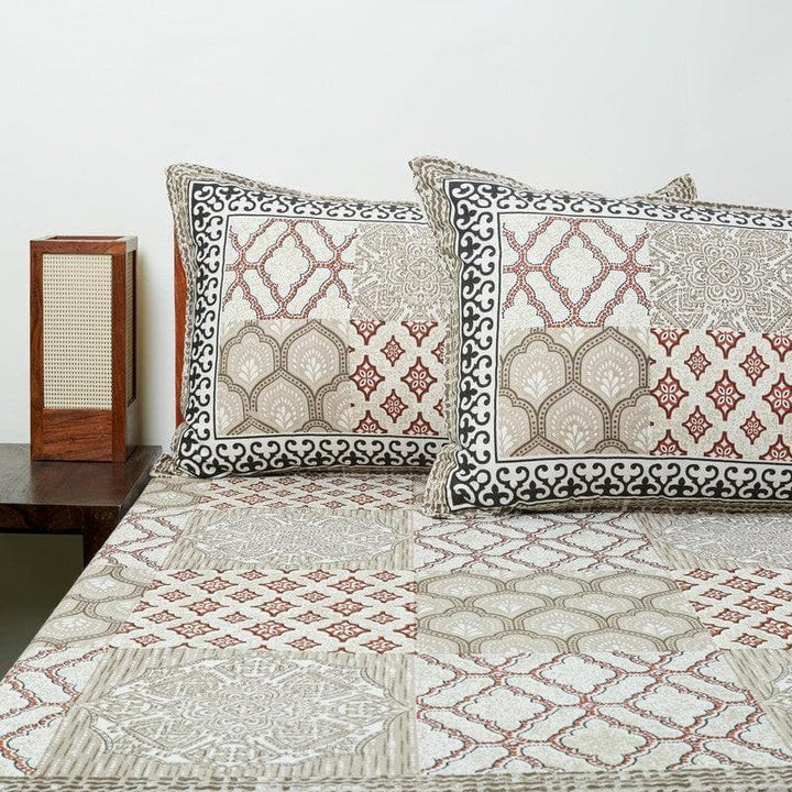 Buy Melange Bedsheet - Brown at Vaaree online | Beautiful Bedsheets to choose from