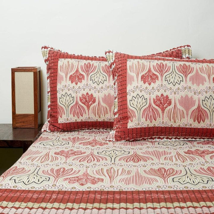 Buy Pasque Bedsheet - Red at Vaaree online | Beautiful Bedsheets to choose from