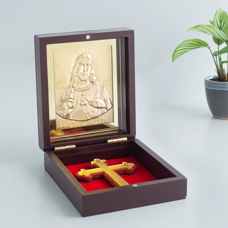 Buy Lord Jesus Prayer Box With Christmas Greeting Card Festive Accents from Vaaree