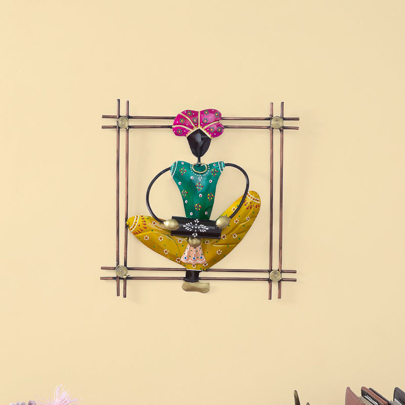 Buy Handcrafted Folk Gana Musician Wall Accent Wall Accents from Vaaree