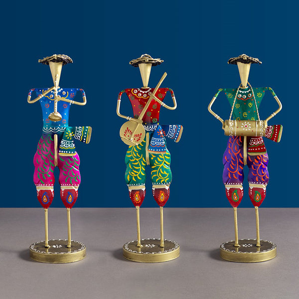 Showpieces - Folk Band Music Showpiece - Set Of Three