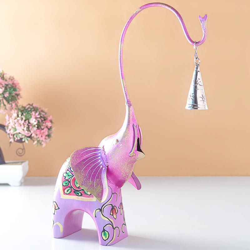 Buy Handpainted Haathi Showpiece - Pink Showpieces from Vaaree