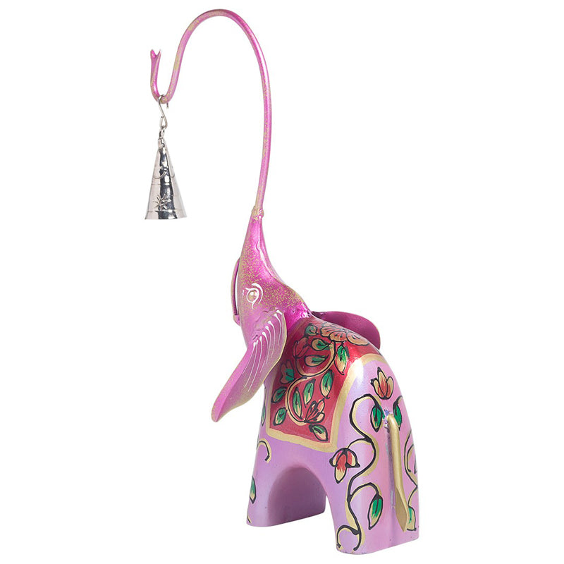 Buy Handpainted Haathi Showpiece - Pink Showpieces from Vaaree