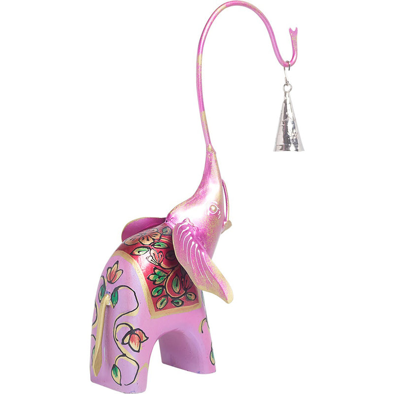 Buy Handpainted Haathi Showpiece - Pink Showpieces from Vaaree