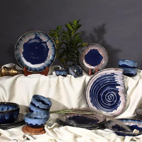 Buy Halmi Handmade Dinner Set - Fifty Four Piece Set Dinner Set from Vaaree