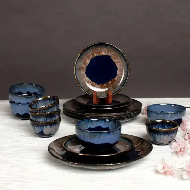 Buy Halmi Handmade Dinner Set - Fifty Four Piece Set Dinner Set from Vaaree