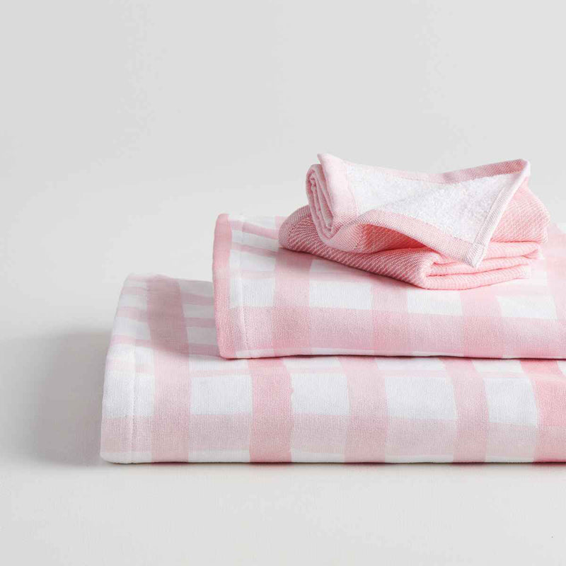 Buy Imrie Cotton Terry Towel Combo (Pink & White) - Four piece set Towel Sets from Vaaree