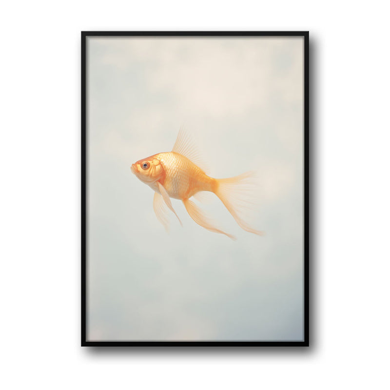 Buy Goldfish Glam Wall Art - Black Frame Wall Art & Paintings from Vaaree