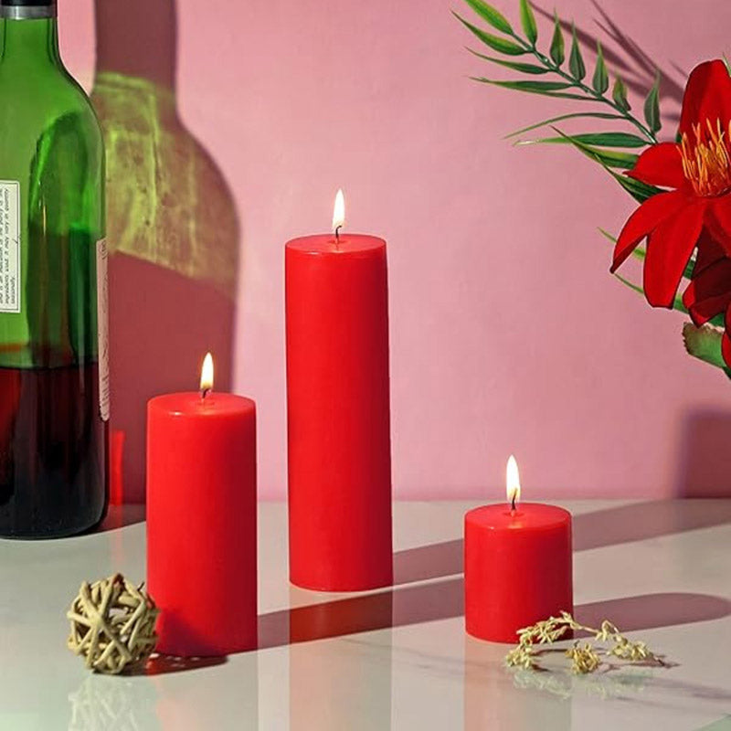 Buy Glorista Rose Scented Candle - Set Of Three Candles from Vaaree