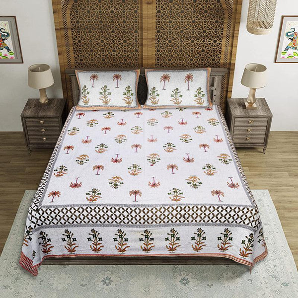 Buy Achyuta Floral Bedsheet - Red Bedsheets from Vaaree