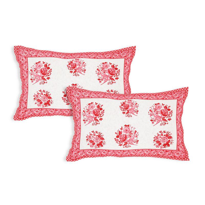 Buy Bhuja Floral Bedsheet - Pink Bedsheets from Vaaree