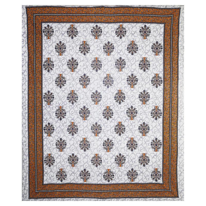 Buy Anant Floral Bedsheet - Brown Bedsheets from Vaaree