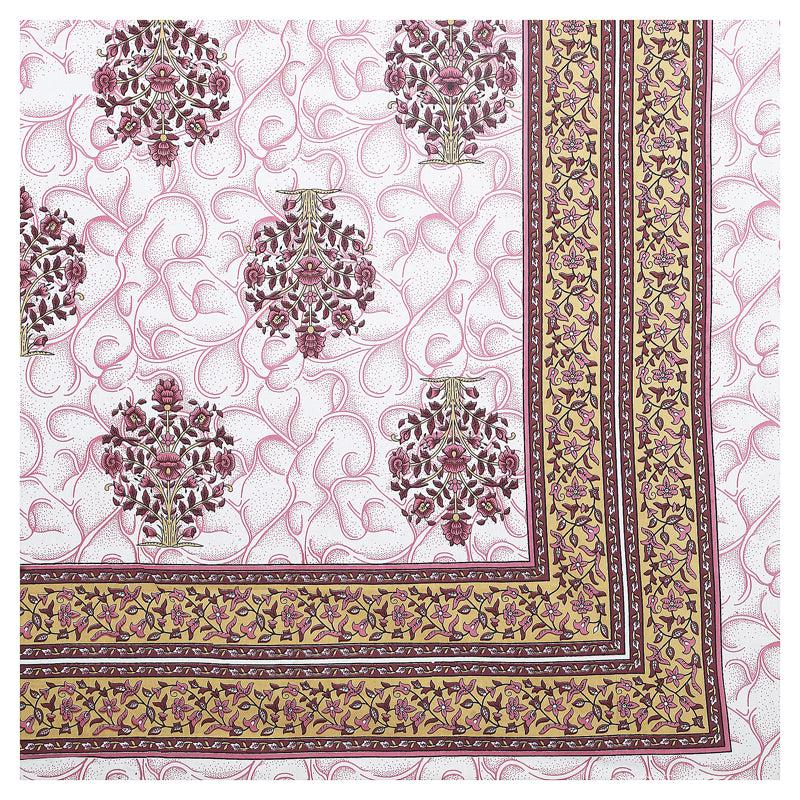 Buy Anant Floral Bedsheet - Coffee Brown Bedsheets from Vaaree