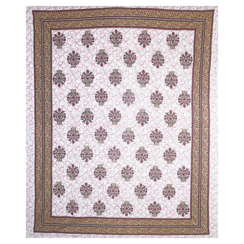 Buy Anant Floral Bedsheet - Coffee Brown Bedsheets from Vaaree