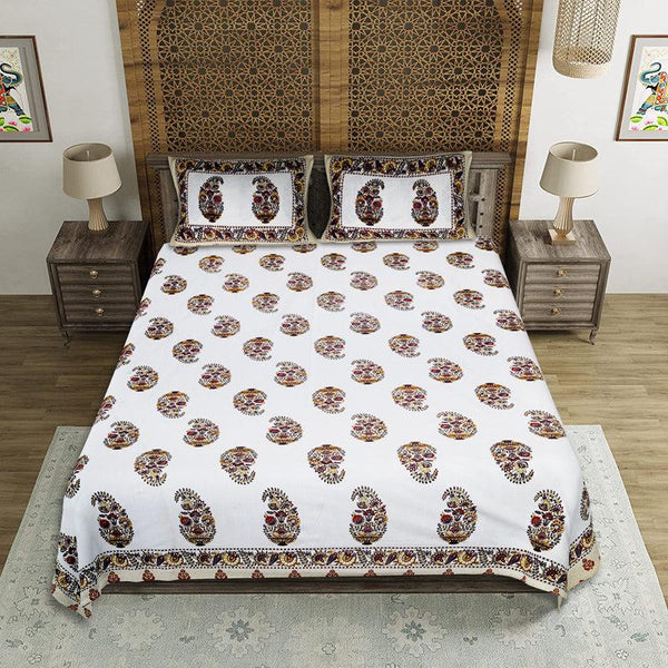 Buy Devadhi Ethnic Bedsheet - Yellow Bedsheets from Vaaree