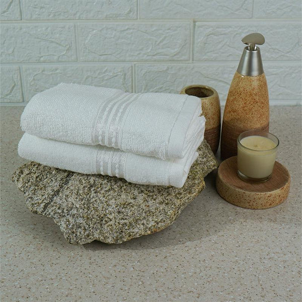 Buy Micro Cotton LuxeDry Solid Hand Towel (White) - Set Of Two Hand & Face Towels from Vaaree