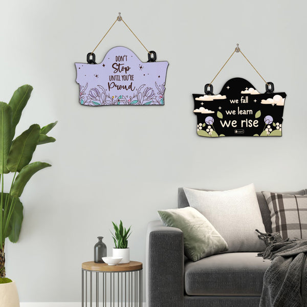 We Fall We Learn Wall Accent - Set Of Two