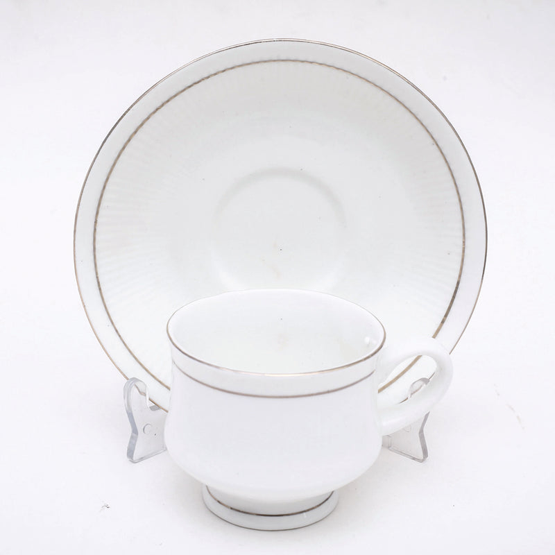 Tea Cup & Saucer - Cadence Cup & Saucer (125 ML) - Twelve Piece Set