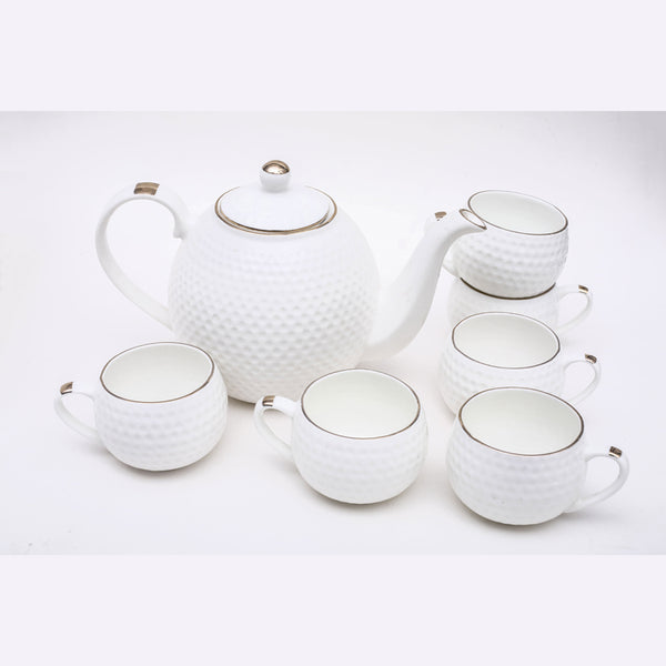 Tea Sets & Tea Pots - Mateo Tea Pot With Cups (125 ML) - Seven Piece Set