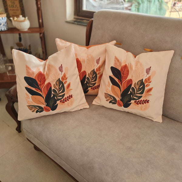 Buy Vintara Foliage Cushion Cover - Set Of Five Cushion Cover Sets from Vaaree