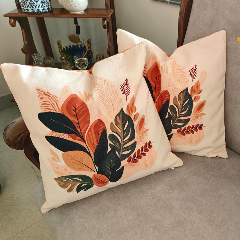 Buy Vintara Foliage Cushion Cover - Set Of Five Cushion Cover Sets from Vaaree