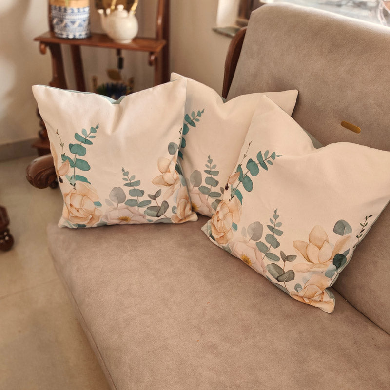 Buy Niacra Floral Cushion Cover - Set Of Five Cushion Cover Sets from Vaaree