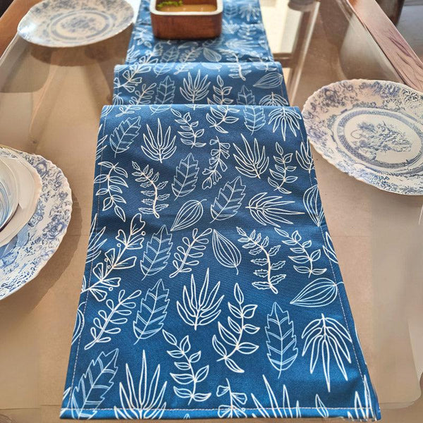 Buy Indigo Flora Table Runner Table Runner from Vaaree