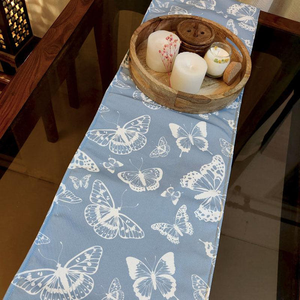 Buy Pastel Butterfly Garden Table Runner Table Runner from Vaaree