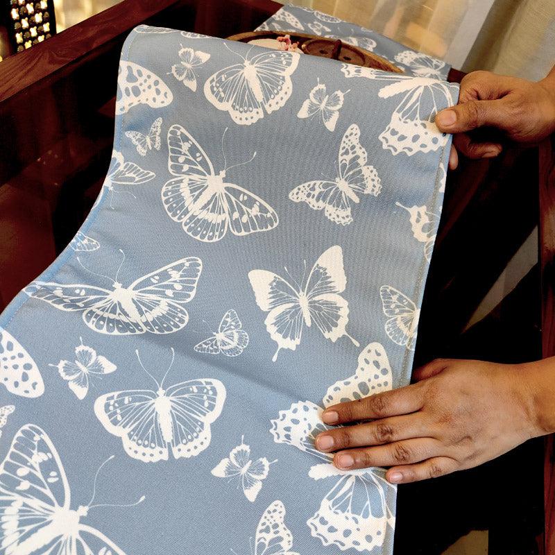 Buy Pastel Butterfly Garden Table Runner Table Runner from Vaaree