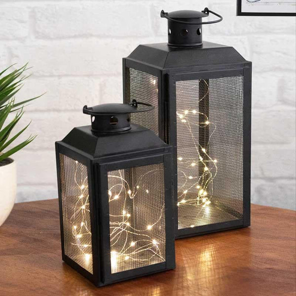 Buy Iron Lady Lantern - Set Of Two at Vaaree online | Beautiful Table Lamp to choose from