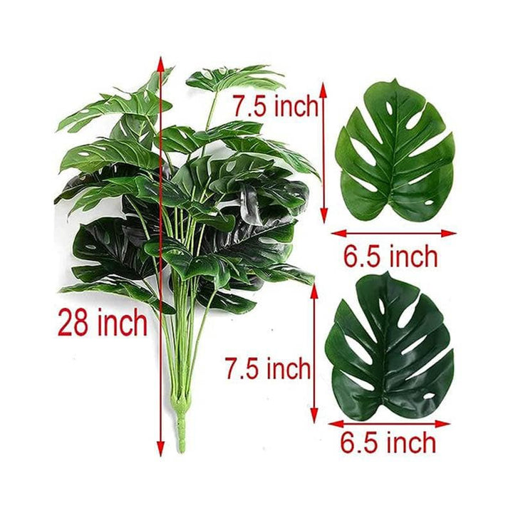 Buy Faux Green Monstera Plant Stick Online in India | Artificial Plants on Vaaree
