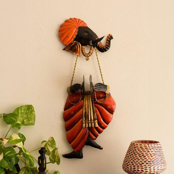 Wall Accents - Vinayaka Sangeeth Manjeera Religious Wall Accent