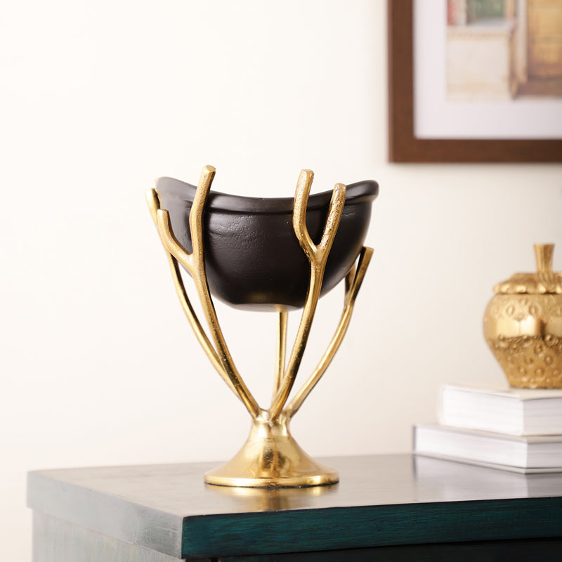 Buy Vine Nest Accent Bowl - Black Accent Bowls & Trays from Vaaree