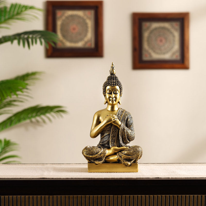 Buy Ornate Meditating Buddha Showpiece Showpieces from Vaaree