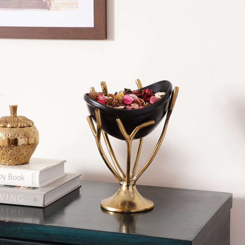 Buy Vine Nest Accent Bowl - Black Accent Bowls & Trays from Vaaree