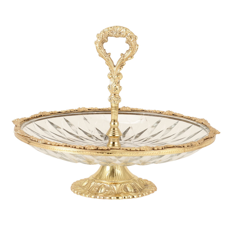 Cake Stand - Crystal Charm Cake Stand - Gold